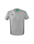 Erima Freizeit-Tshirt Essential Team - weicher Baumwollmix, klassischer Schnitt - hellgrau/grau Herren